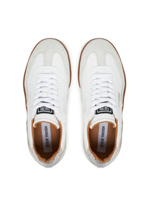 Steve Madden Sneakersy Euphoria SM11003591 Biały. Kolor: biały. Materiał: skóra
