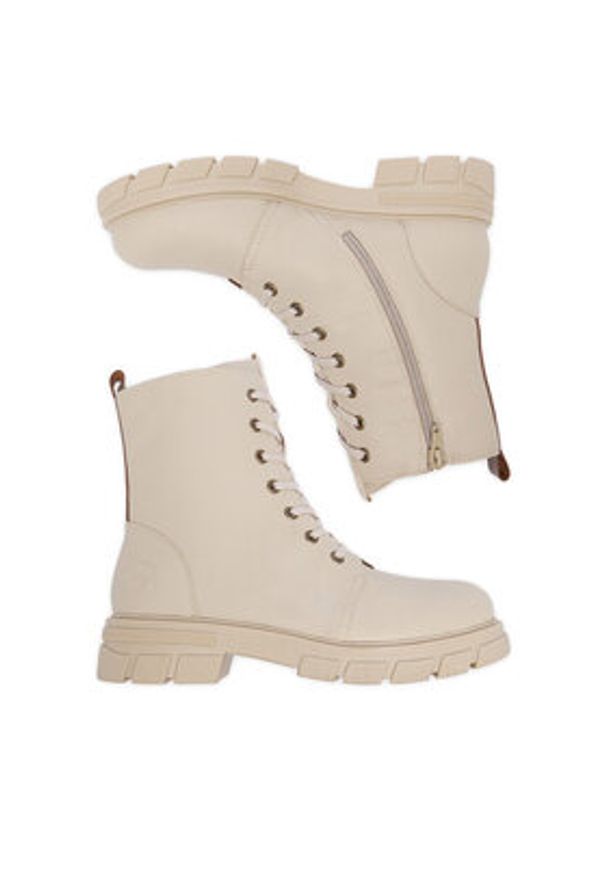 Rieker Trzewiki CEO-Z9116-60 Beżowy. Kolor: beżowy. Materiał: skóra