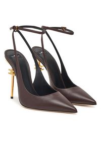 Elisabetta Franchi Szpilki SA-26B-51E2 Brązowy. Kolor: brązowy. Materiał: skóra. Obcas: na szpilce #6