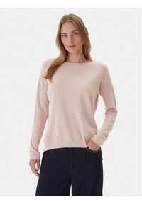 Kontatto Sweter 3M0800C Różowy Regular Fit. Kolor: różowy. Materiał: wiskoza, syntetyk #1
