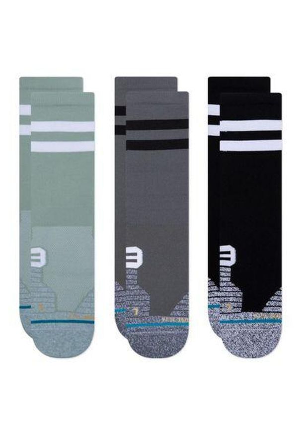Skarpety biegowe Stance Franchise Crew 3 Pack. Kolor: wielokolorowy. Sport: joga i pilates