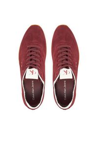 Calvin Klein Jeans Sneakersy Low Profile Runner Su YM0YM01288 Biały. Kolor: biały. Materiał: skóra