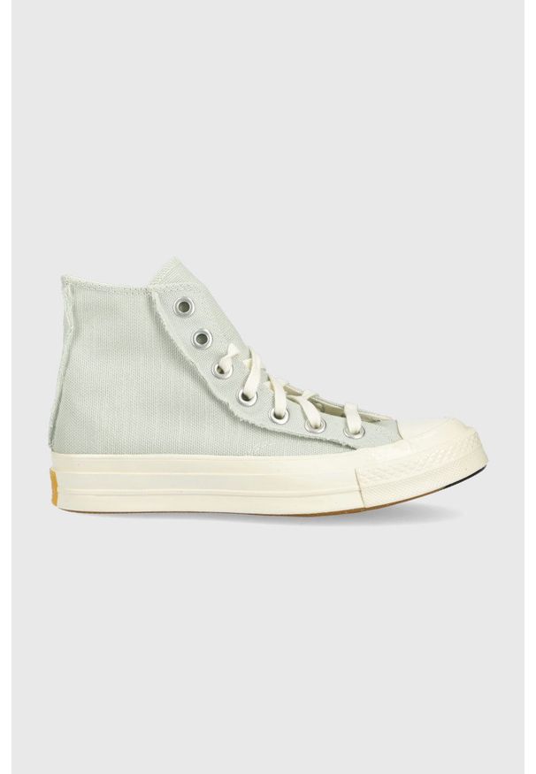 Converse trampki Chuck 70 damskie kolor szary. Nosek buta: okrągły. Zapięcie: sznurówki. Kolor: szary. Szerokość cholewki: normalna