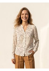 Sinsay - Wiskozowa koszula w abstrakcyjny wzór - wielobarwny. Materiał: wiskoza #1