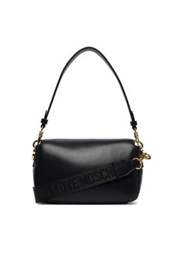 Love Moschino - LOVE MOSCHINO Torebka JC4333PP0OKM0000 Czarny. Kolor: czarny. Materiał: skórzane