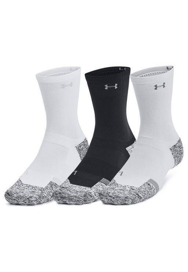 Skarpety Under Armour AD Pro Mid 3 pary. Kolor: wielokolorowy, biały. Sport: bieganie