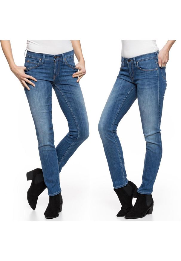 Lee - SPODNIE DAMSKIE LEE JADE BLUE MONDAY L331PFVJ. Wzór: aplikacja. Styl: elegancki