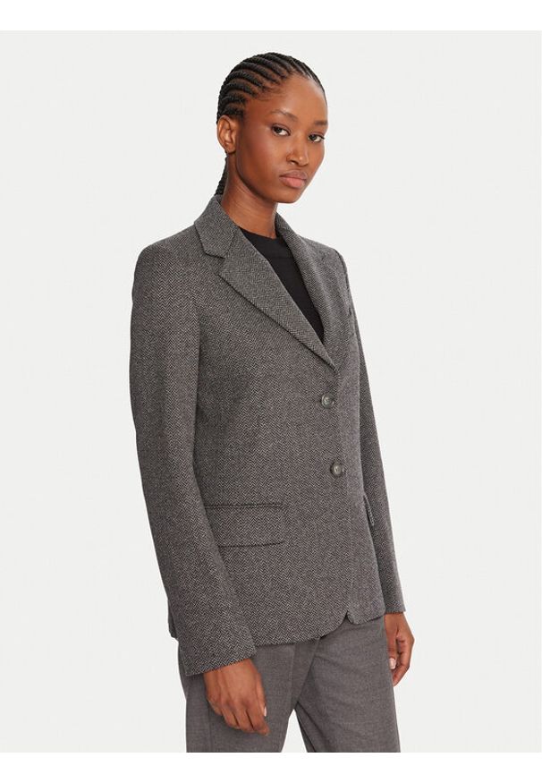 Weekend Max Mara Marynarka Dilly 2525916022 Szary Regular Fit. Kolor: szary. Materiał: syntetyk