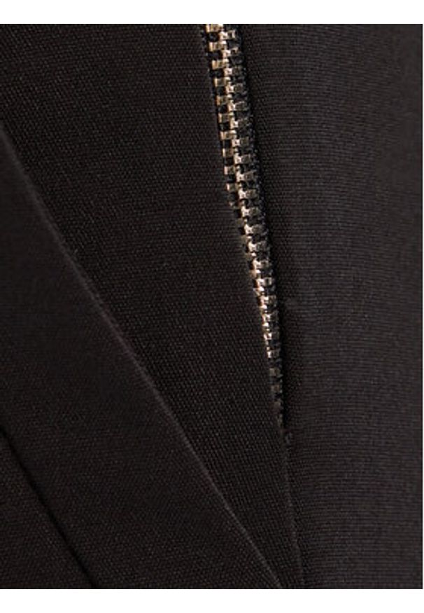 Morgan Spodnie materiałowe 242-PBEKA.F Czarny Slim Fit. Kolor: czarny. Materiał: bawełna, syntetyk