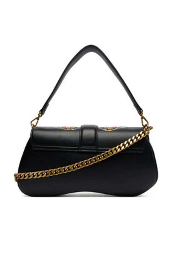 Just Cavalli Torebka 80RA4BA1 ZSE08 Czarny. Kolor: czarny. Materiał: skórzane