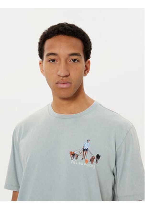 Filling Pieces T-Shirt Unisex Dog Walker 7449981 Zielony Regular Fit. Kolor: zielony. Materiał: bawełna