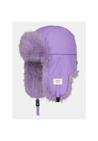Czapka Damska Barts Hawka Bomber. Kolor: fioletowy. Materiał: futro. Styl: elegancki #1