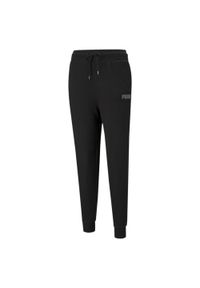 Spodnie damskie Puma Modern Basics High czarne. Kolor: czarny. Długość: długie