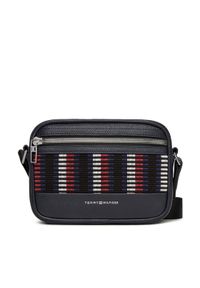 TOMMY HILFIGER - Tommy Hilfiger Saszetka Th Corp Leather Camera AM0AM12722 Granatowy. Kolor: niebieski. Materiał: skóra
