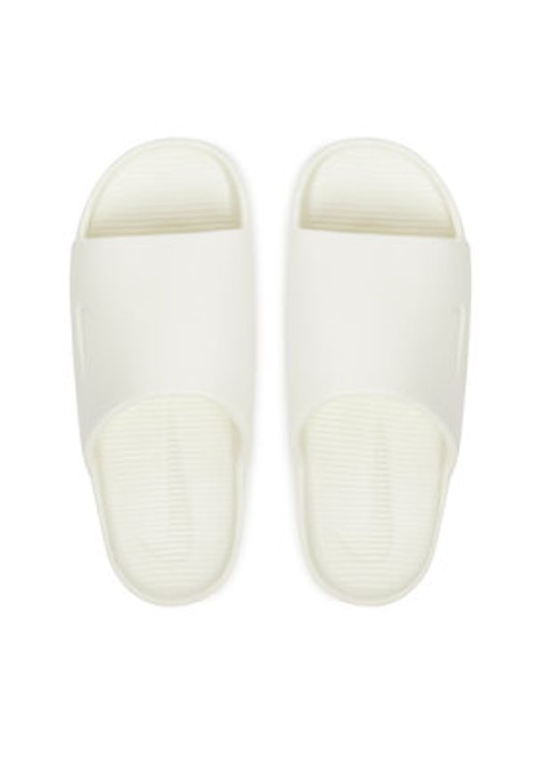 Nike Klapki Calm Slide DX4816 100 Biały. Kolor: biały. Materiał: syntetyk