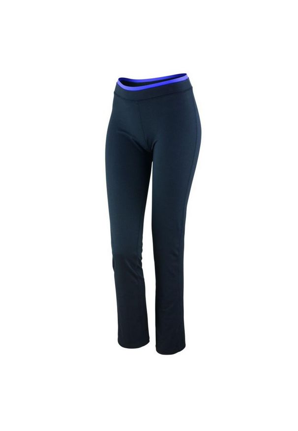 SPIRO - Spodnie Fitness Dla Kobiet. Kolor: wielokolorowy, niebieski, czarny. Sport: fitness