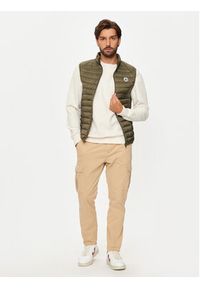 Jott Kamizelka Tom P000MDOW04 Zielony Slim Fit. Kolor: zielony. Materiał: syntetyk #6
