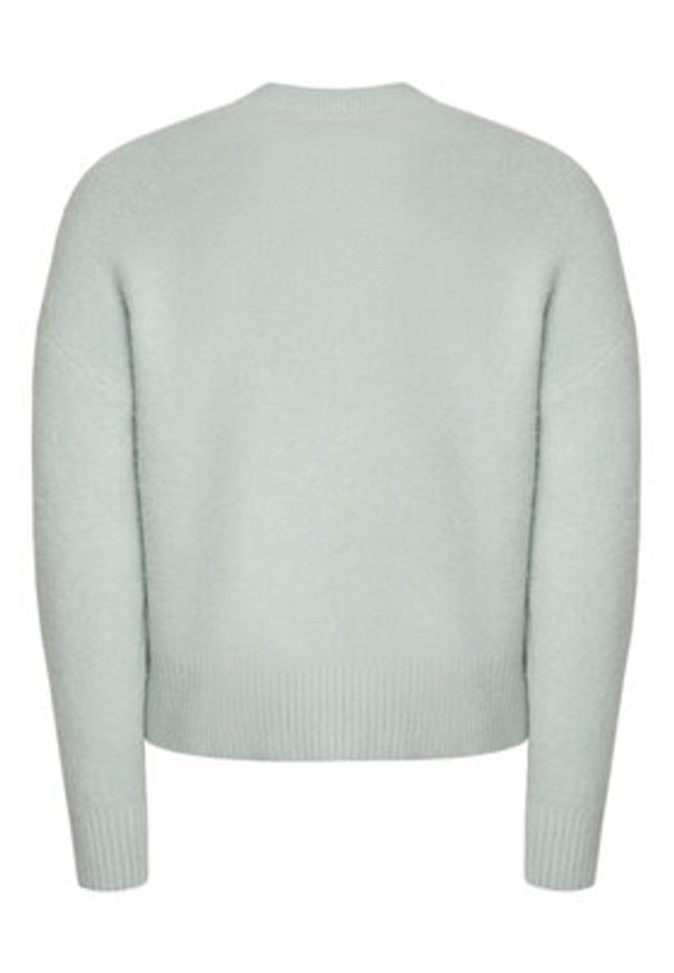 AMI PARIS Sweter UKS025.KN0032 Błękitny Regular Fit. Kolor: niebieski. Materiał: wełna