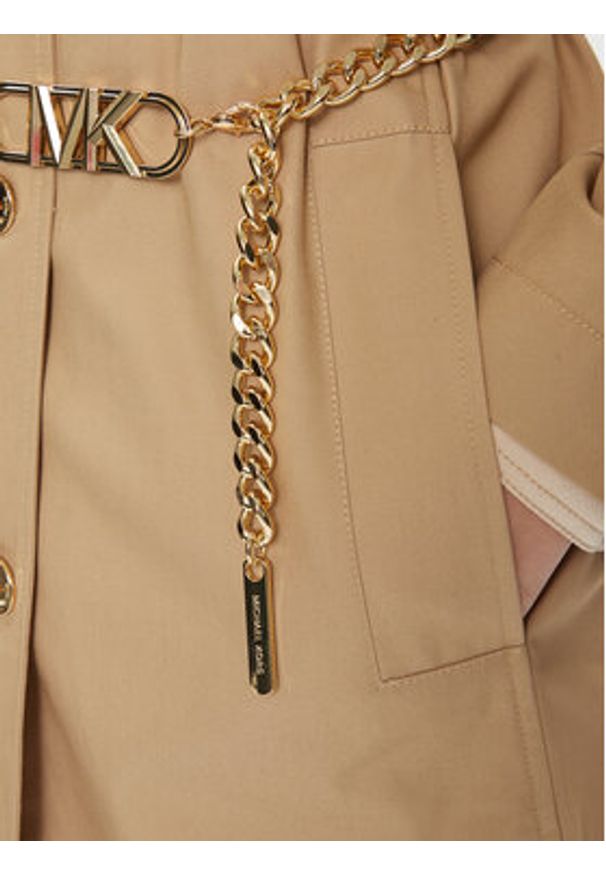 MICHAEL Michael Kors Trencz MS320ARDTY Beżowy Regular Fit. Kolor: beżowy. Materiał: bawełna