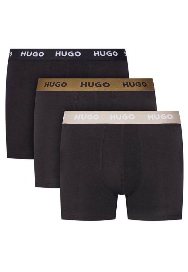 Hugo - HUGO Komplet 3 par bokserek 50532613 Czarny. Kolor: czarny. Materiał: bawełna