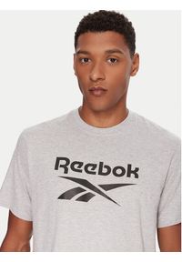 Reebok T-Shirt RK25141CCM Szary Regular Fit. Kolor: szary. Materiał: bawełna #5
