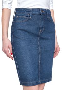 Lee - SPÓDNICA JEANSOWA LEE PENCIL SKIRT DARK GARNER L38GDJUV. Materiał: jeans