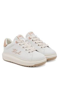 Karl Lagerfeld - KARL LAGERFELD Sneakersy KL67518A Biały. Kolor: biały. Materiał: skóra