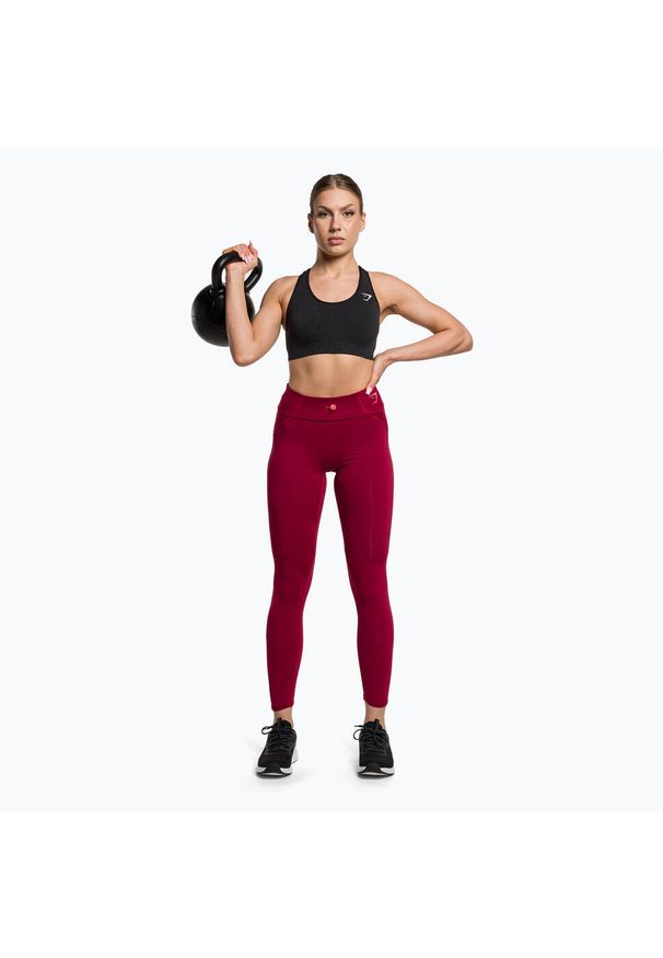 GYMSHARK - Biustonosz fitness Gymshark Vital Seamless Sports. Kolor: czarny. Sport: fitness