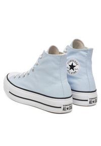 Converse Trampki Chuck Taylor All Star Lift Platform A10644C Błękitny. Kolor: niebieski. Materiał: materiał. Obcas: na platformie #5