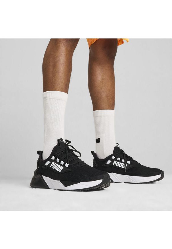 Puma - Buty do biegania unisex Retaliate 3 PUMA Black White. Kolor: czarny, biały, wielokolorowy. Sport: bieganie