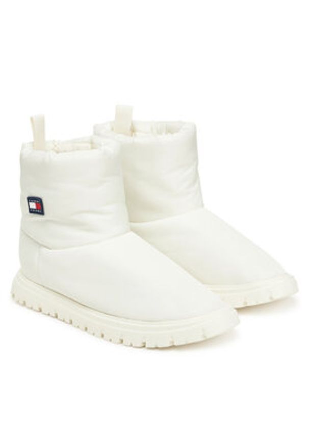 Tommy Jeans Śniegowce Tjw Snow Boot EN0EN02823 Biały. Kolor: biały. Materiał: materiał