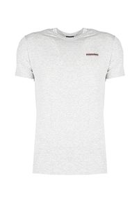 DSQUARED2 - Dsquared2 T-shirt "C-Neck" | D9M203040 | Mężczyzna | Szary Melanż. Okazja: na co dzień. Kolor: szary. Materiał: bawełna, elastan. Wzór: melanż. Styl: casual #6