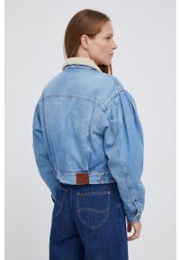 Pepe Jeans Kurtka jeansowa damska przejściowa oversize. Kolor: niebieski #2