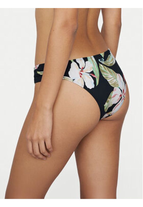 Roxy Dół od bikini Printed Essentials ERJX405245 Czarny. Kolor: czarny. Materiał: syntetyk