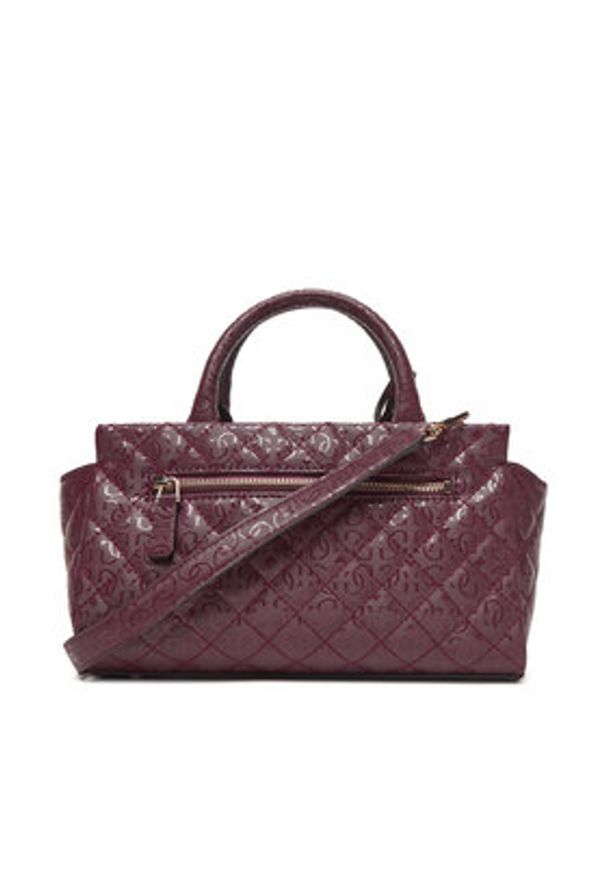Guess Torebka Idra HWGG81 57050 Bordowy. Kolor: czerwony. Materiał: skórzane