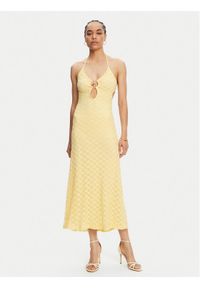 BARDOT - Bardot Sukienka koktajlowa Rosala 59904DB1 Żółty Regular Fit. Kolor: żółty. Materiał: bawełna, syntetyk. Styl: wizytowy #1