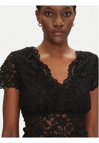 Morgan Bluzka 241-DANSA Czarny Slim Fit. Kolor: czarny. Materiał: syntetyk #4