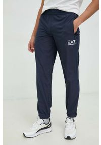 EA7 Emporio Armani dres męski kolor granatowy. Kolor: niebieski. Materiał: dresówka #2