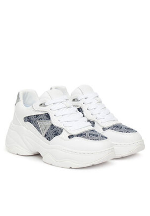 Guess Sneakersy FLTHP4 FAL12 Biały. Kolor: biały. Materiał: skóra
