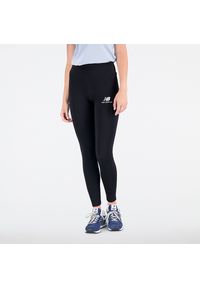 Spodnie damskie New Balance WP31509BK – czarne. Kolor: czarny. Materiał: bawełna. Sport: fitness