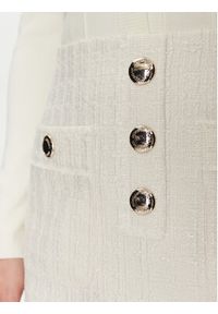 Morgan Spódnica mini 251-JABI Écru Slim Fit. Materiał: syntetyk #10