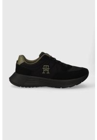 TOMMY HILFIGER - Tommy Hilfiger sneakersy CLASSIC ELEVATED RUNNER MIX kolor czarny FM0FM04636. Nosek buta: okrągły. Kolor: czarny. Materiał: guma #1
