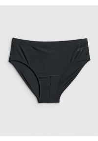 4f - 4F Kąpielówki chłopięce - czarne L. Kolor: czarny. Materiał: materiał, skóra #1