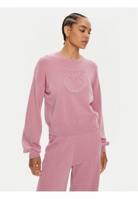 Pinko Sweter Acciuga 101568 A115 Różowy Regular Fit. Kolor: różowy. Materiał: bawełna