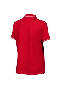 Koszulka polo damska Arena Team Polo shirt Solid Cotton. Typ kołnierza: polo. Kolor: czerwony. Materiał: bawełna, dzianina. Wzór: jednolity. Styl: sportowy