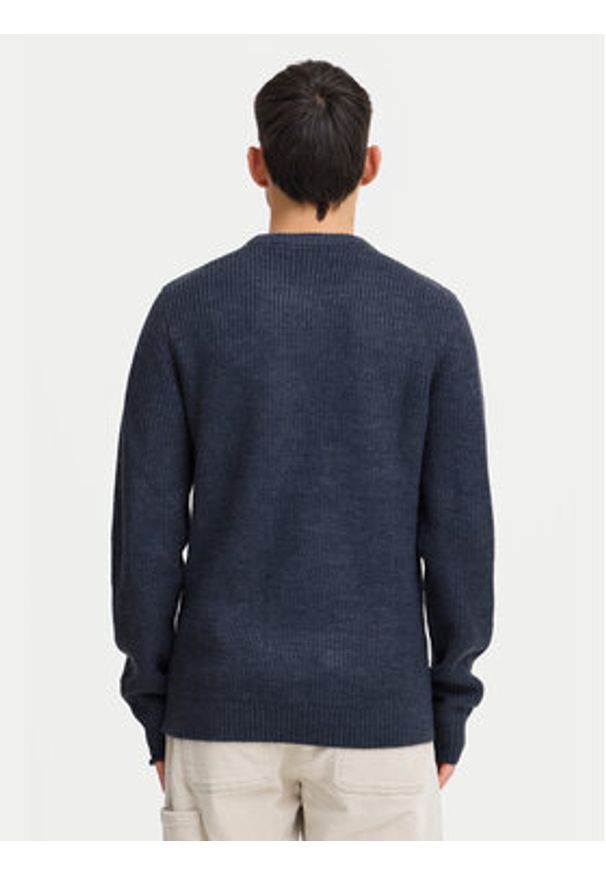 Blend Sweter 20717277 Granatowy Regular Fit. Kolor: niebieski. Materiał: syntetyk