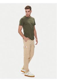 Tommy Jeans Spodnie materiałowe Austin DM0DM19489 Beżowy Regular Fit. Kolor: beżowy. Materiał: bawełna