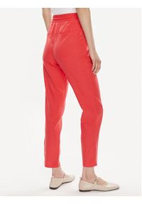 Vero Moda Spodnie materiałowe Jesmilo 10279691 Czerwony Regular Fit. Kolor: czerwony. Materiał: len, wiskoza #4