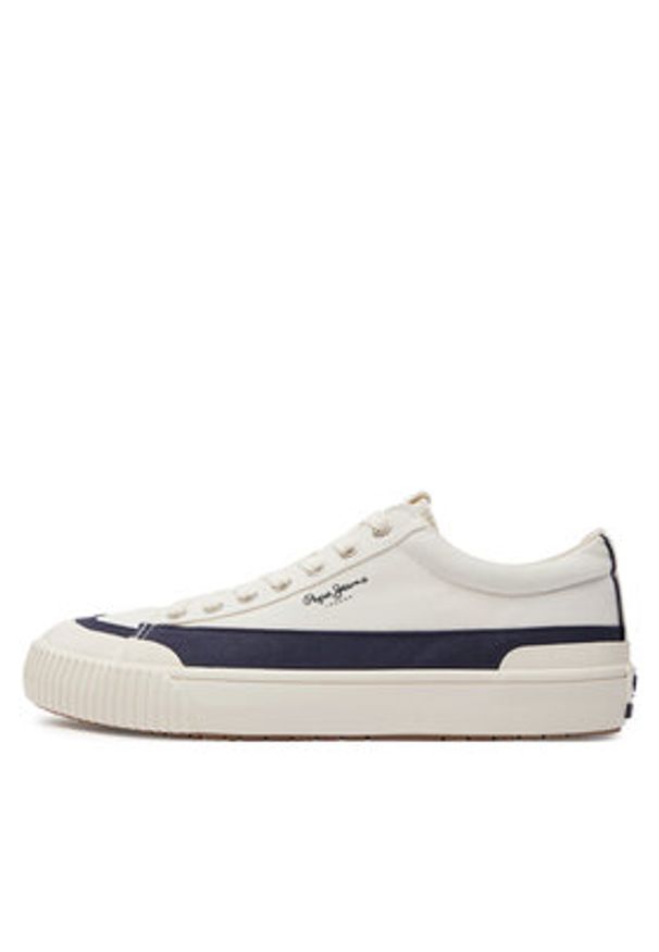 Pepe Jeans Trampki Ben Band M PMS31043 Biały. Kolor: biały. Materiał: materiał