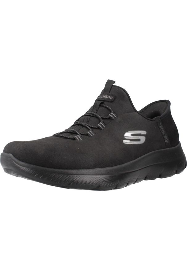 skechers - Tenisówki Skechers Model Summits-unknown Trai Slip-ins Kolor Czarny. Kolor: czarny. Materiał: syntetyk, materiał